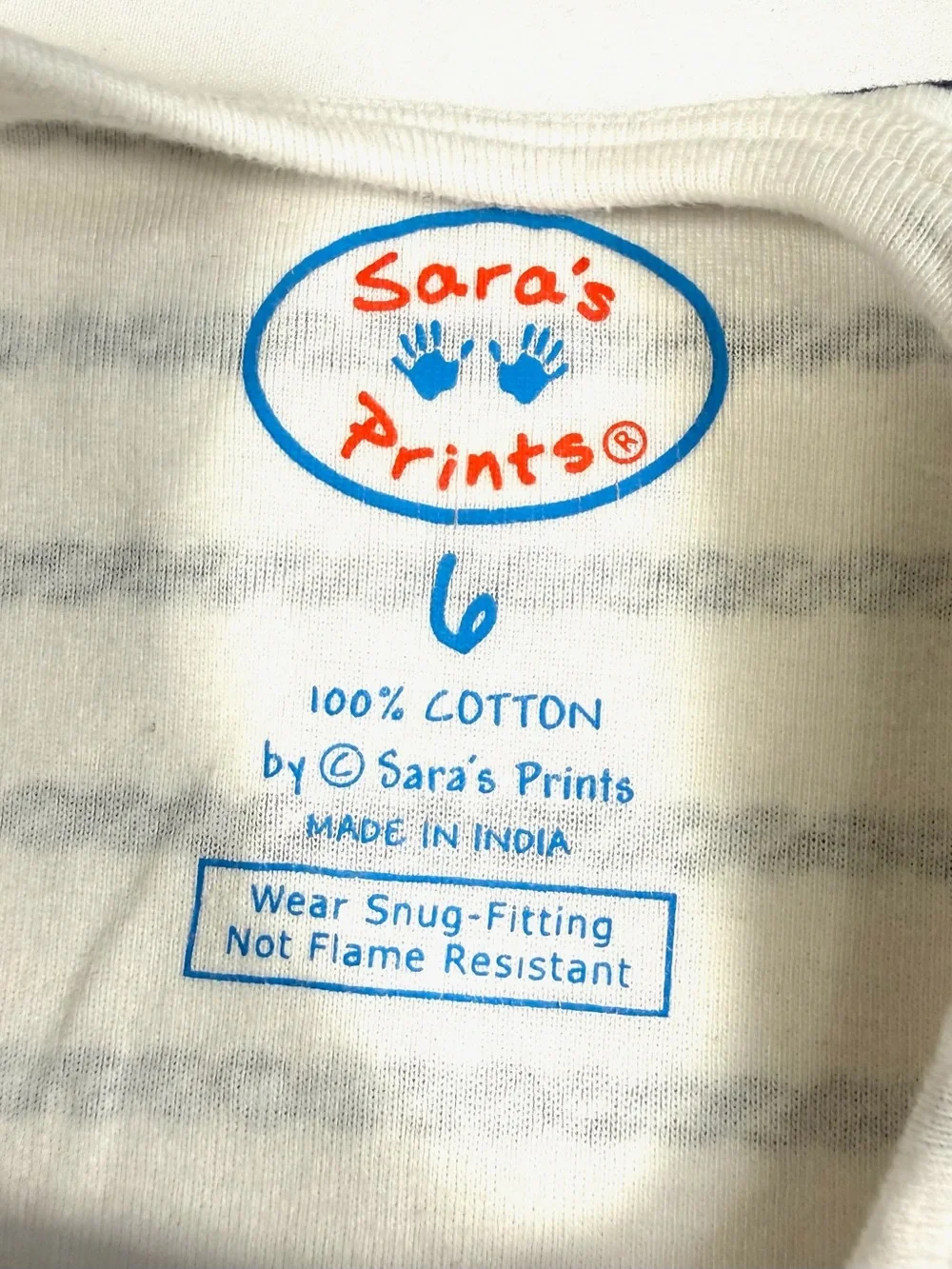 SARA’S PRINTS Boys 6 Nautical Coastal Navy‎ USA Patriotic Sleepwear Tank